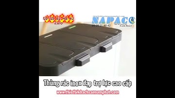 THÙNG RÁC INOX CHÂN ĐẠP CAO CẤP - Thiết bị khách sạn Nam Phát