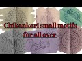 355  chikankari small motifs drawing  hoop stand  antrang creations