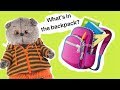 Что в ШКОЛЬНОМ РЮКЗАКЕ у Басиков / Show that in school backpack  my toys