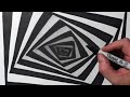 How to Draw a Spiral Tunnel | Easy Optical Illusion for Beginners