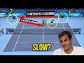 Old  slow roger federer was faster than supersonic insane speed