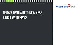 Update Single Workspace OmniWin to a New Year