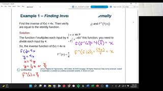 2-7 Inverse Functions (2nd Period)