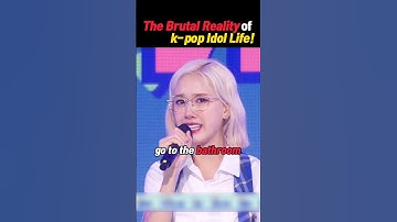 The Brutal Reality of K-pop Idol Life!   #kpopnews #kpopidol
