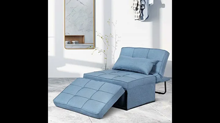 Sofa Bed,4 in 1 Multi Function Folding Ottoman Sleeper Bed,Modern Convertible Chair Adjustable