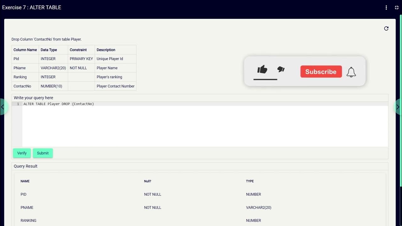 Ddl statement excerise database management system part 1 infosys