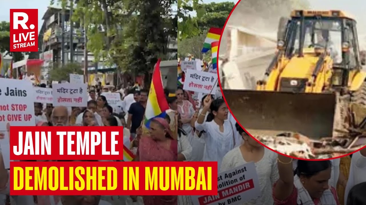 Mumbai News: Jain Community Protest Against Demolition Of Jain Temple In Mumbai | Maharashtra