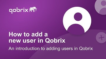 Adding a new user to Qobrix CRM