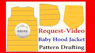 Baby hood jacket pattern making tutorials | jacket pattern draft @rmgpm16