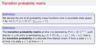 PRP 19: Discrete Time Markov Chains