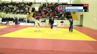 Esma Nur Eroğlu - Eli̇f Azra Külak 44Kg Quarter Final Ümi̇tler Türki̇ye Judo Şampi̇yonasi Osmani̇ye 2023