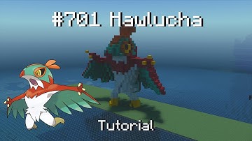 How to build a Pokémon Hawlucha statue in Minecraft (Tutorial)
