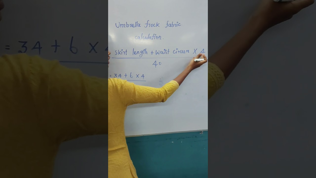 Umbrella Frock Fabric Calculation 
