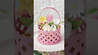 Flower Cupcake Basket Assembly Process