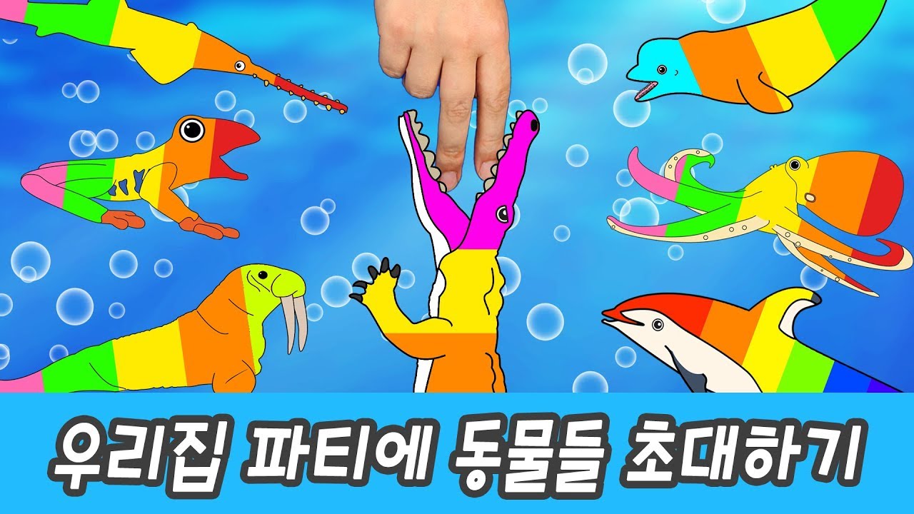 한국어ㅣ우리집 파티에 동물들 초대하기! 어린이 동물 만화, 동물이름 외우기, 컬렉타 #292ㅣ꼬꼬스토이