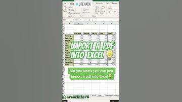 pdf to excel sheet #asmr #computer #excelformula #tricks #exceltips #trending #yt #excel #ytshorts