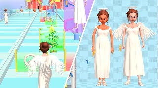 Dress Up for Angel Girl🪽👩🏻‍🦳🤍Offline Game | Gameplay Good or Bad Girl Fashion Lv 3-4 Android, IOS screenshot 3