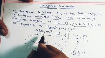 Homogeneous co-ordinate || Computer Graphics