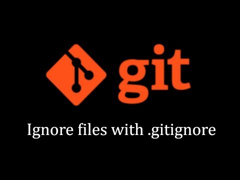 Git Tutorial - Ignoring files and folders with the gitignore file