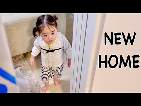 NEW HOME | Baby's Reaction | Japanese Family Vlog