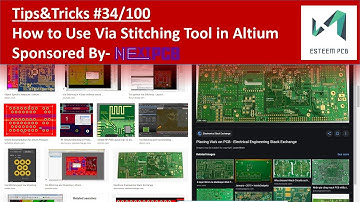 VIA Stitching Tool | Altium Designer Tips #34 | Sponsored by "Nextpcb.com"