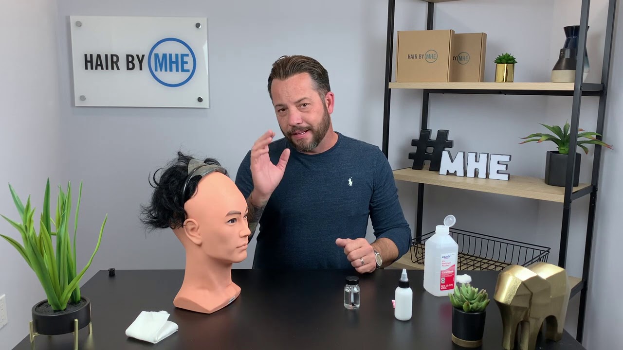 How To Properly Apply Your Bond, Tape And Scalp Protector For Your Hair Replacement or Hair System