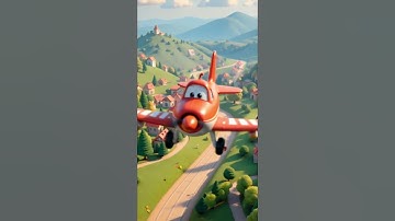 Cute Toy Airplane Flying High ✈️☁️ | Fun Sky Adventure for Kids #Shorts  | aero plane