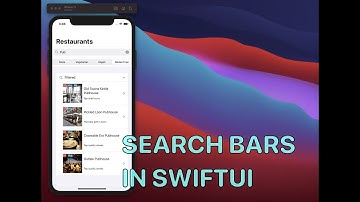 Using Search Bar in SwiftUI - RestApp Part 6