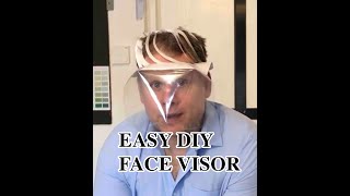 FACE SHIELD FROM A SINGLE SHEET OF PLASTIC!!! EASY DIY FACE VISOR!!!