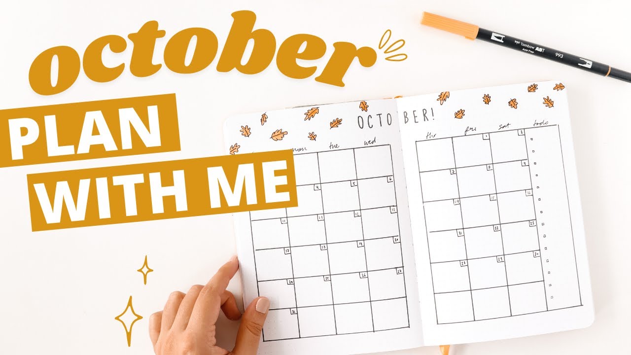 Bullet Journal OCTOBER PLAN WITH ME 2021 | meal planning \u0026 self-care