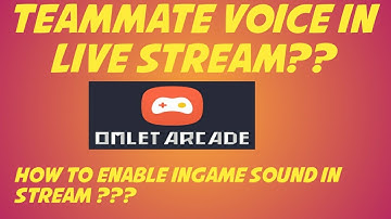 How to enable teammate voice or ingame sound in live stream | omletarcade |