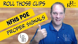 Do you use proper NFHS signals? Not your personalized signals. Let's examine how to signal properly.