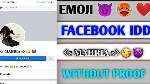 How to Create Emoji 🥰 Name id Without Update 2023 | Emoji 😈 name facebook Id | Make Emoji name fb id