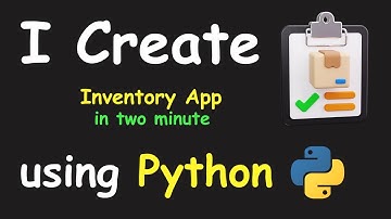 I CREATE INVENTORY APP IN 2 MIN USING PYTHON & PYTHON TKINTER  TUTORIAL