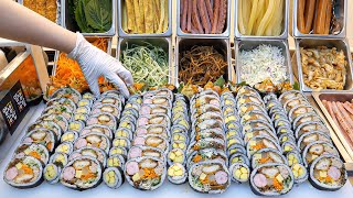 Best Korean Street Food! STREET FOOD KOREA + My New Favorite Korean Food! \/ 김밥부터 만두까지 맛있는 한국음식 몰아보기