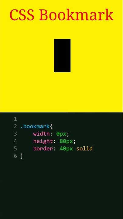 Create a Bookmark using CSS || CSS Draw #shorts - YouTube