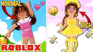 Normal Vs Rich Morning Routine! | Roblox Royale High | Adelline