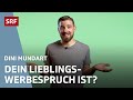 Coolness oder eher Kompetenz – die Mundart in der Werbesprache | Dini Mundart | SRF