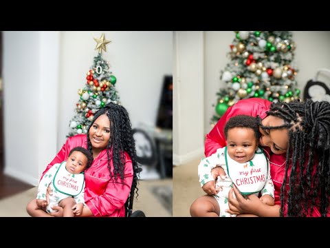 I put up a Christmas tree with a walking 10 month old | Vlogmas 2023