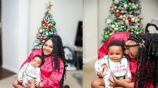 I put up a Christmas tree with a walking 10 month old | Vlogmas 2023