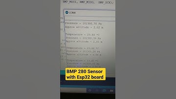 interfacing bmp280 with Esp32 | bmp280 weather station #esp32 #shortsvideo #shorts
