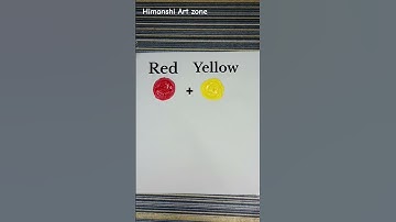 how to make orange colour | color mixing #shorts #youtuber #viral #art #satisfying #mix #paint #doms