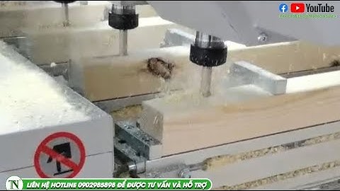 MÁY KHOAN CNC LẬT MẶT CHI TIẾT GỖ, MÁY CHẾ BIẾN GỖ THƯỢNG NGUYÊN