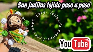 💚colgante san judas tadeo tejido a crochet 💚 #crochet #tutorialamigurumicompleto