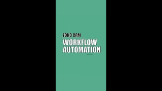 Simplify your business processes with #Zoho CRM Workflow Automation!.mp4