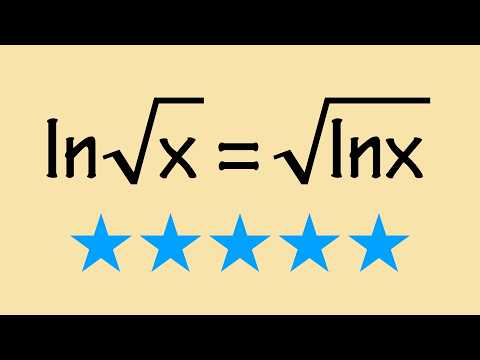 Can ln(sqrt(x))=sqrt(ln(x))?