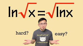 Can ln(sqrt(x))=sqrt(ln(x))?