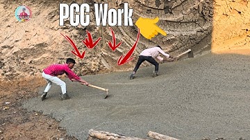 PCC work of building foundation with ready mix Concrete 2025