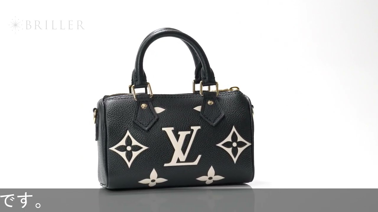 【大人気!】LOUIS VUITTON ナノ スピーディ アンプラント LOUIS VUITTON ナノ・スピーディ アンプラント ブラックベージュ