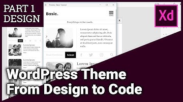 Design a WordPress Theme using Adobe XD - Part 1 Design
